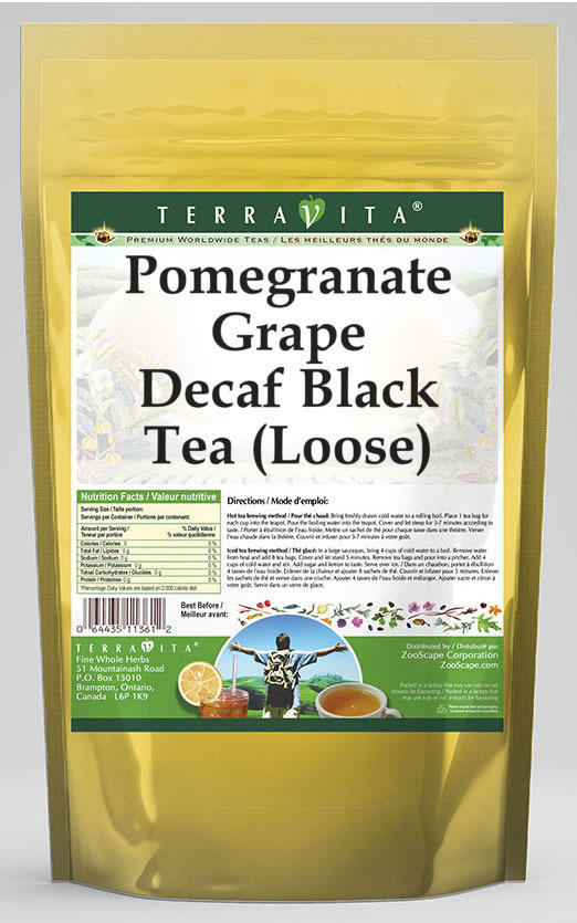 Pomegranate Grape Decaf Black Tea (Loose)