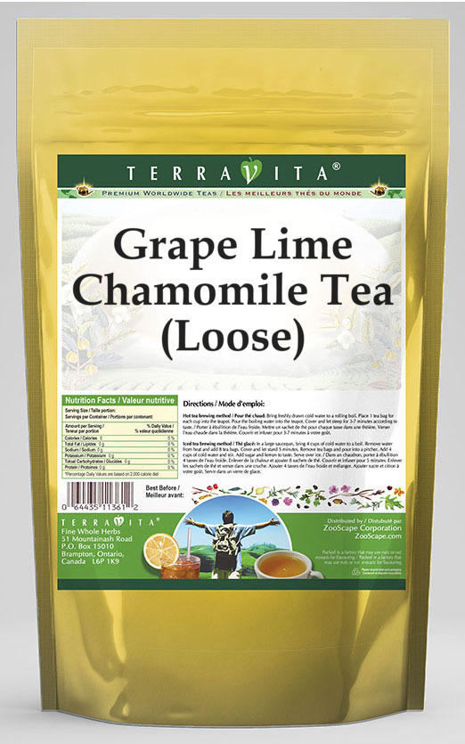 Grape Lime Chamomile Tea (Loose)