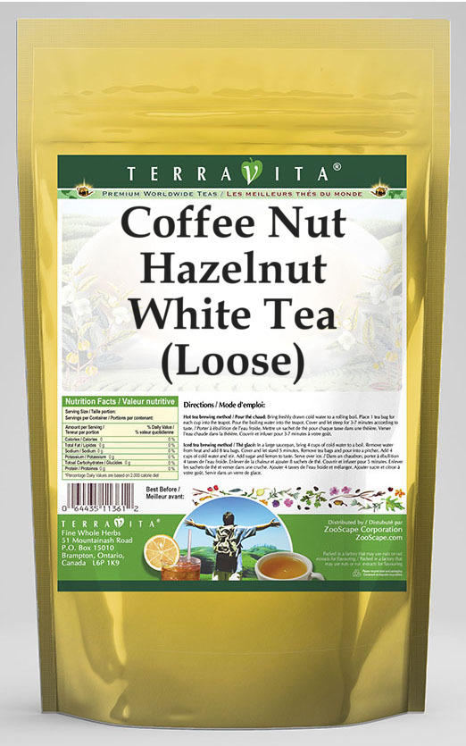 Coffee Nut Hazelnut White Tea (Loose)