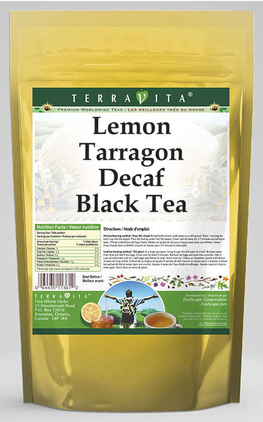 Lemon Tarragon Decaf Black Tea