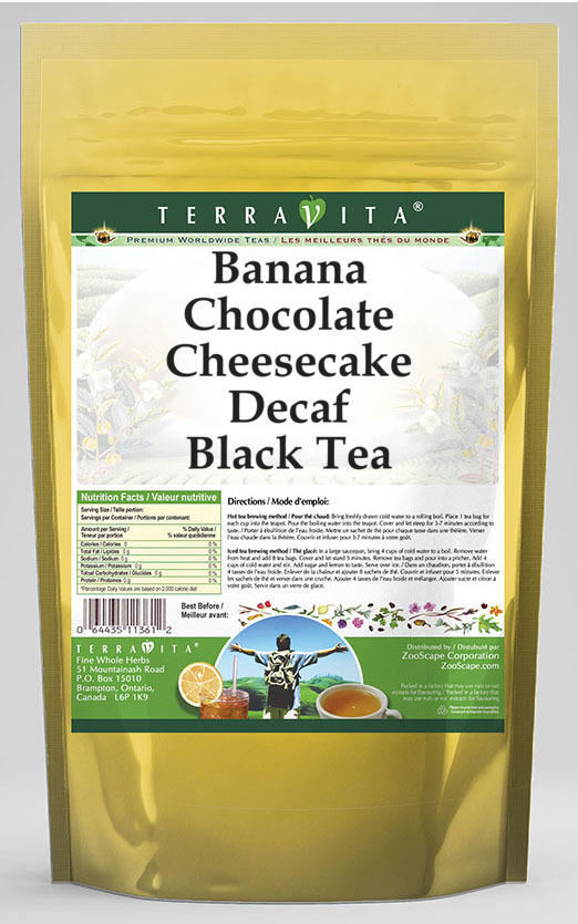 Banana Chocolate Cheesecake Decaf Black Tea