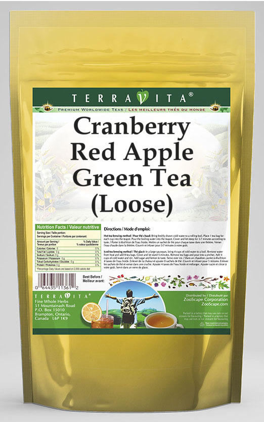 Cranberry Red Apple Green Tea (Loose)