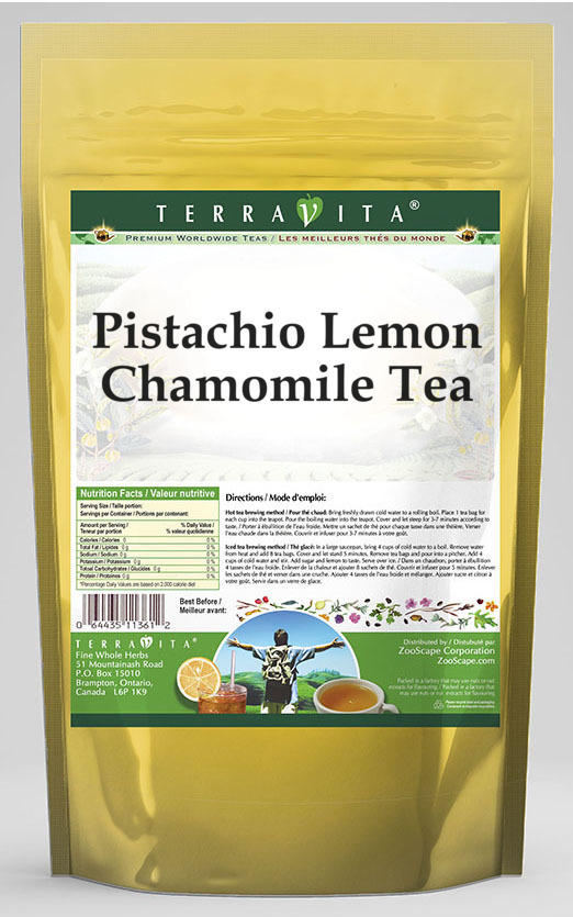 Pistachio Lemon Chamomile Tea