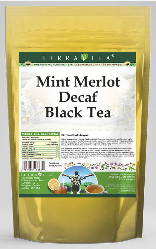 Mint Merlot Decaf Black Tea