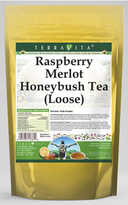 Raspberry Merlot Honeybush Tea (Loose)