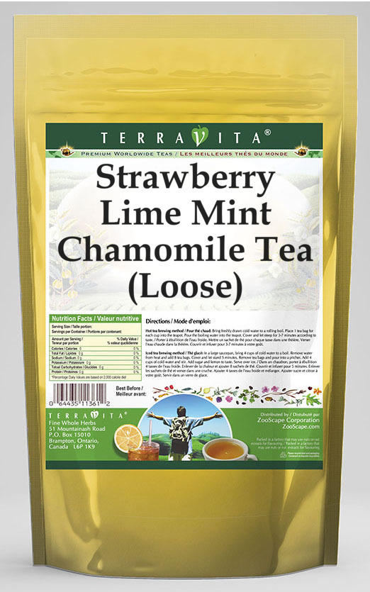 Strawberry Lime Mint Chamomile Tea (Loose)
