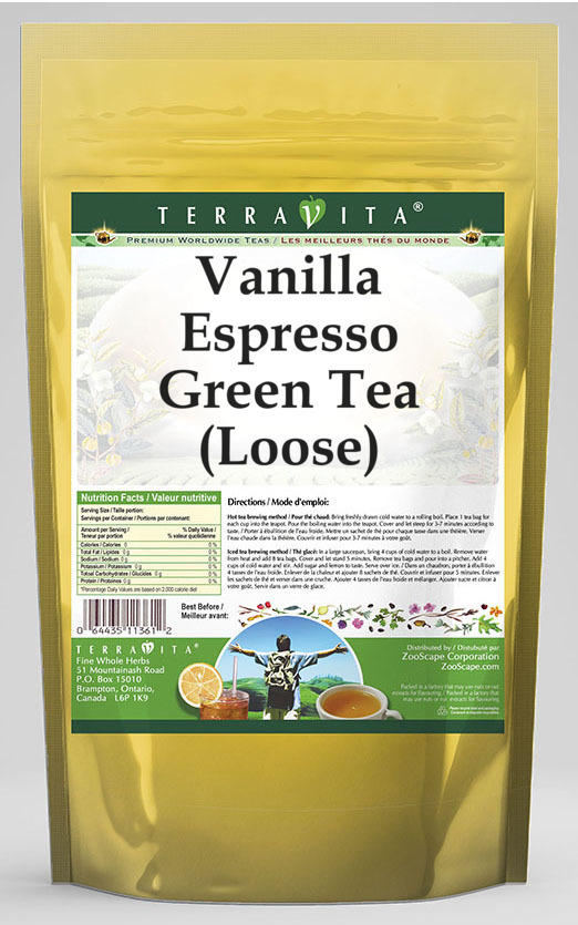 Vanilla Espresso Green Tea (Loose)