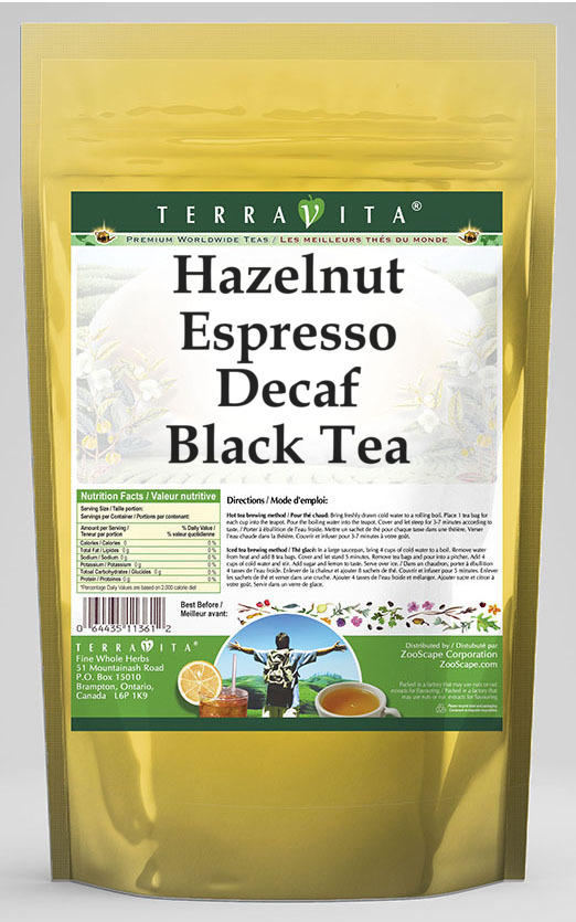 Hazelnut Espresso Decaf Black Tea