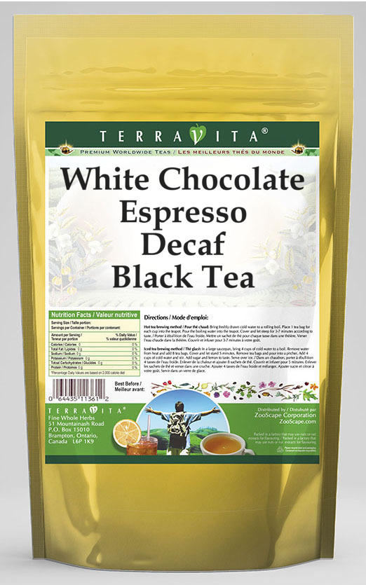 White Chocolate Espresso Decaf Black Tea