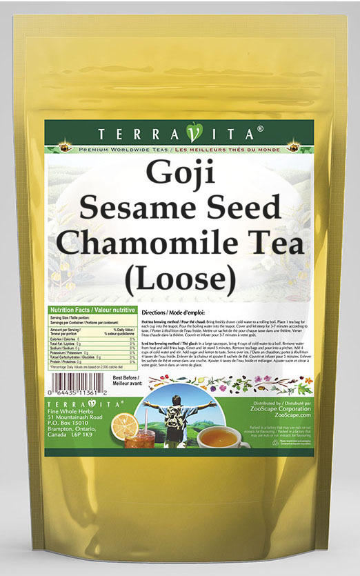 Goji Sesame Seed Chamomile Tea (Loose)