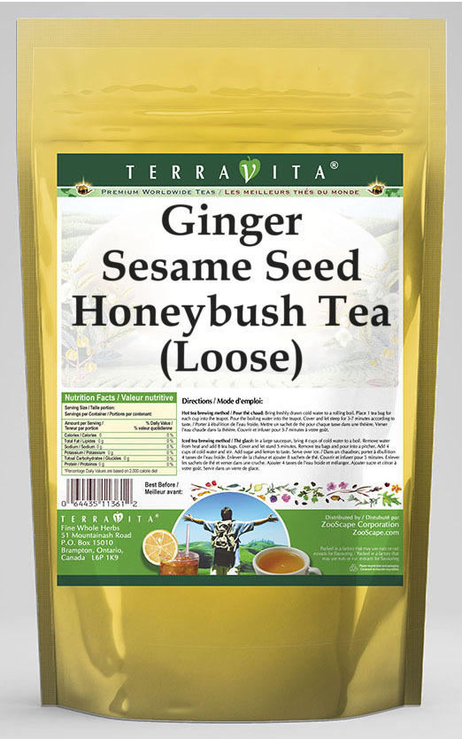 Ginger Sesame Seed Honeybush Tea (Loose)
