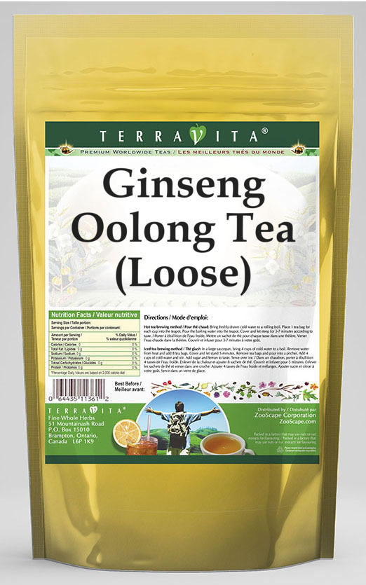 Ginseng Oolong Tea (Loose)
