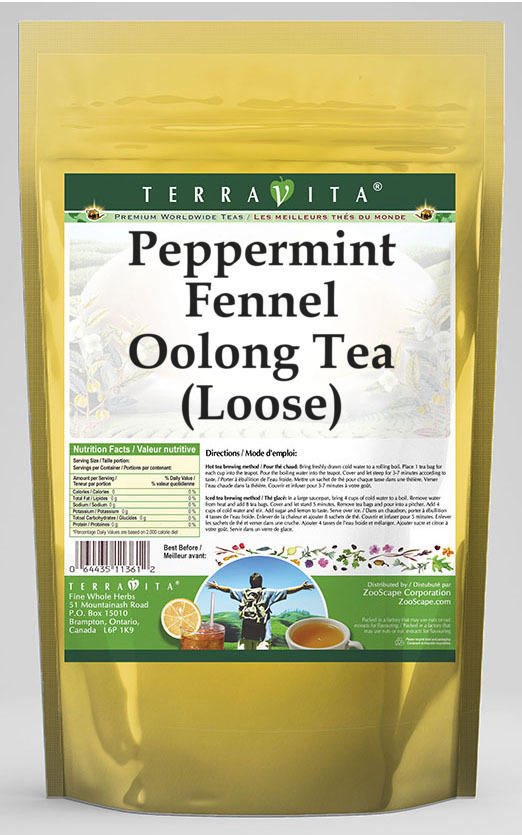 Peppermint Fennel Oolong Tea (Loose)