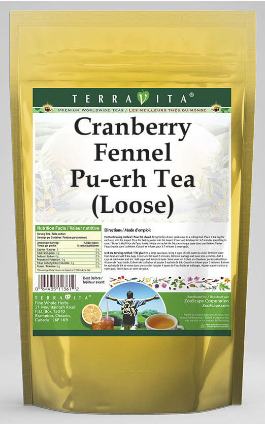 Cranberry Fennel Pu-erh Tea (Loose)
