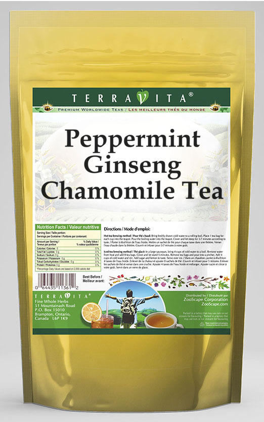 Peppermint Ginseng Chamomile Tea