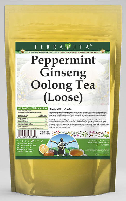 Peppermint Ginseng Oolong Tea (Loose)