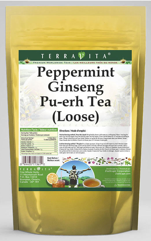 Peppermint Ginseng Pu-erh Tea (Loose)