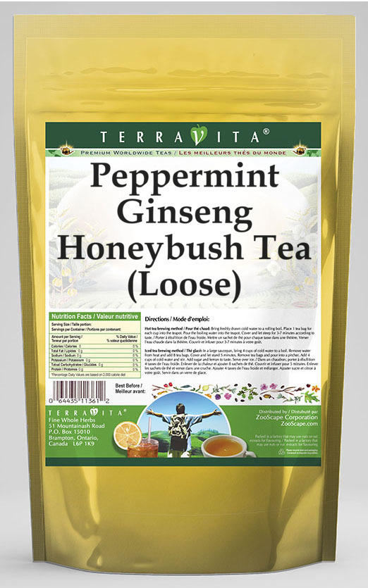 Peppermint Ginseng Honeybush Tea (Loose)