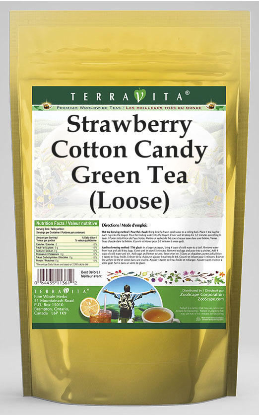 Strawberry Cotton Candy Green Tea (Loose)
