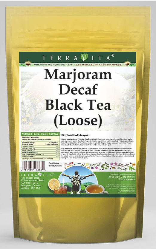 Marjoram Decaf Black Tea (Loose)