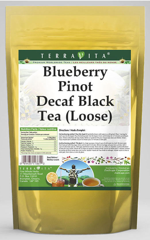 Blueberry Pinot Decaf Black Tea (Loose)