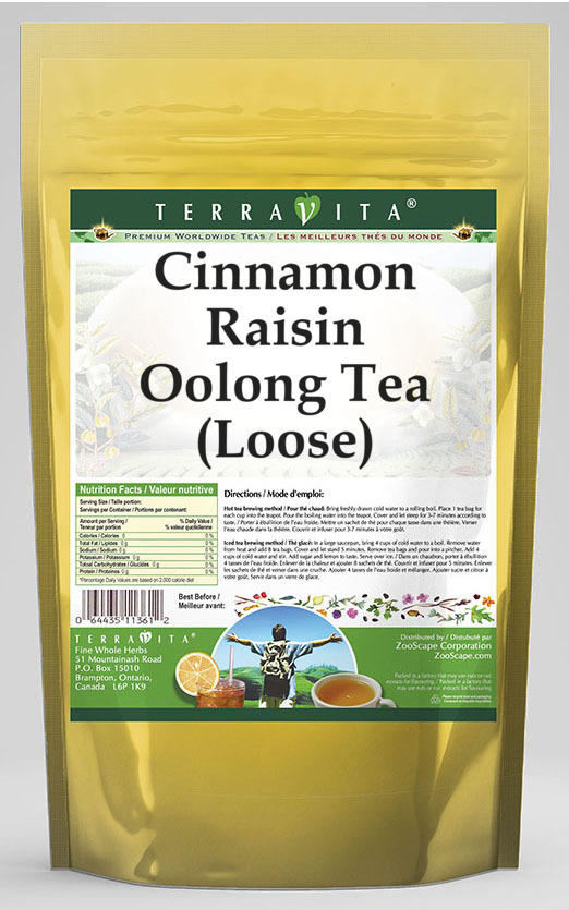 Cinnamon Raisin Oolong Tea (Loose)