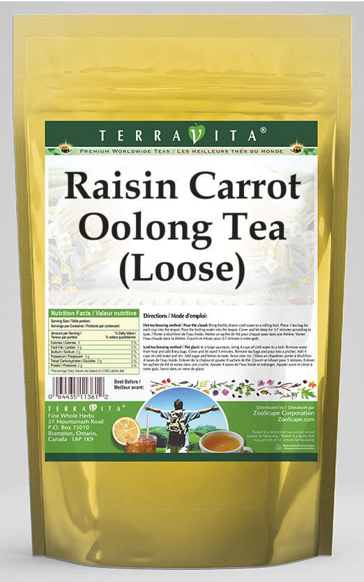Raisin Carrot Oolong Tea (Loose)