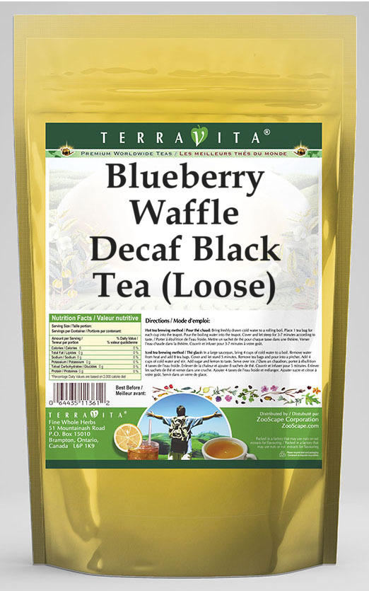 Blueberry Waffle Decaf Black Tea (Loose)