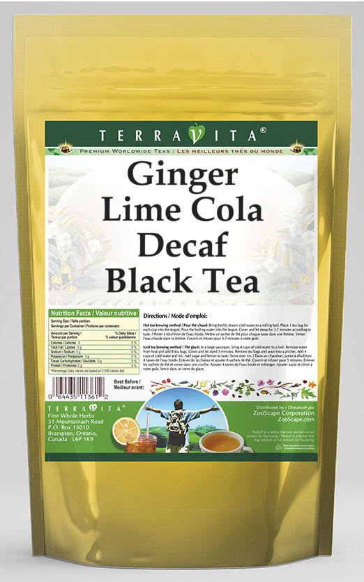 Ginger Lime Cola Decaf Black Tea