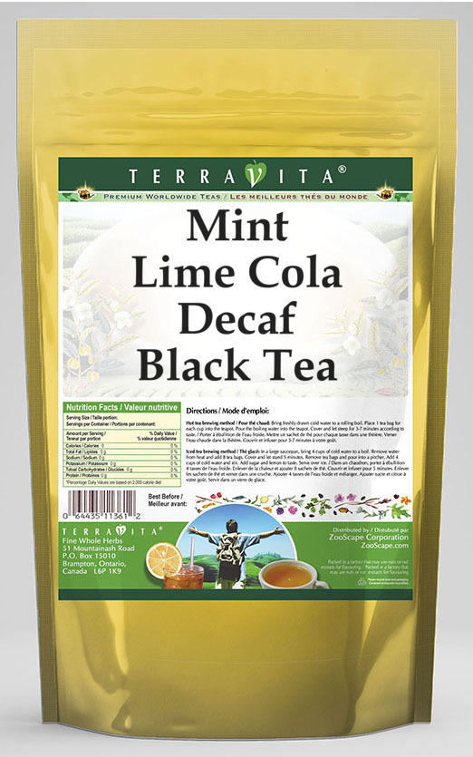 Mint Lime Cola Decaf Black Tea