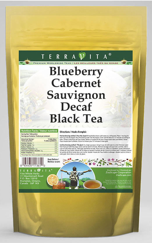 Blueberry Cabernet Sauvignon Decaf Black Tea