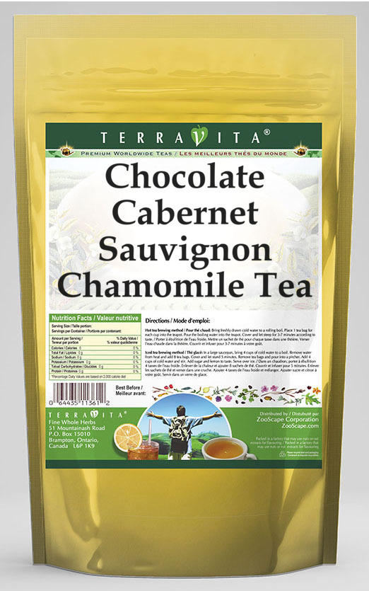 Chocolate Cabernet Sauvignon Chamomile Tea