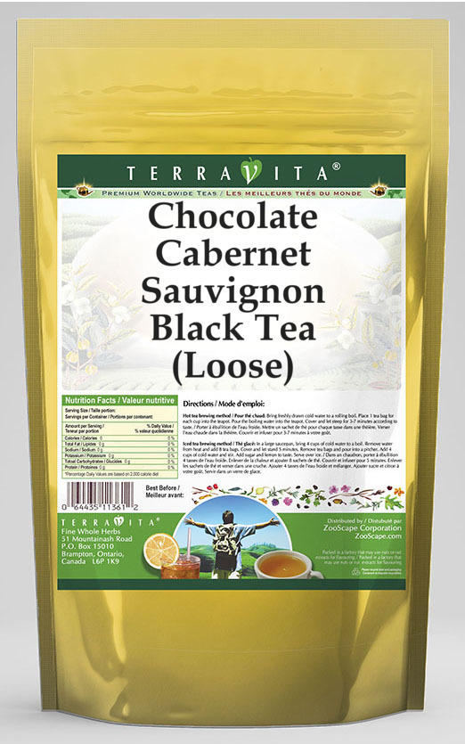 Chocolate Cabernet Sauvignon Black Tea (Loose)