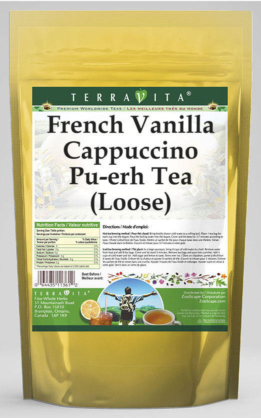 French Vanilla Cappuccino Pu-erh Tea (Loose)