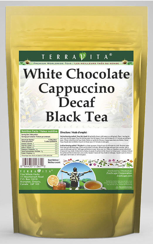 White Chocolate Cappuccino Decaf Black Tea