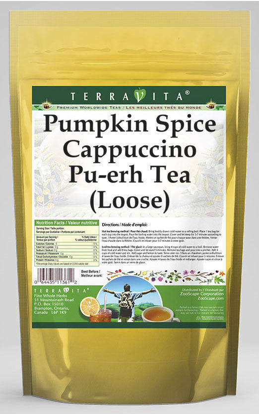 Pumpkin Spice Cappuccino Pu-erh Tea (Loose)