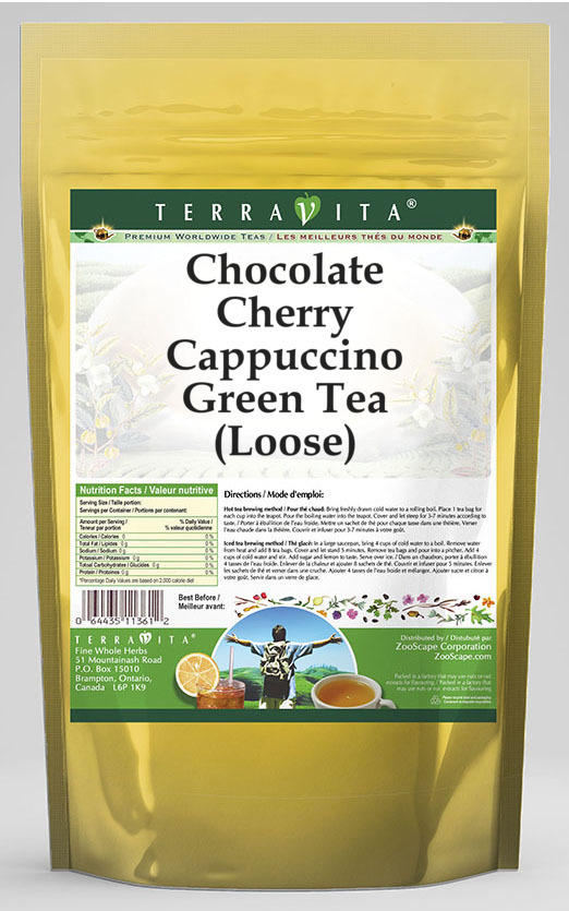 Chocolate Cherry Cappuccino Green Tea (Loose)