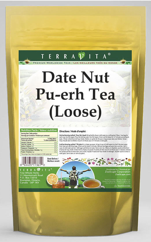 Date Nut Pu-erh Tea (Loose)