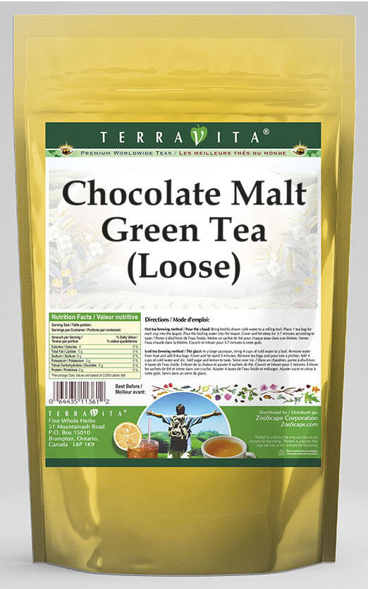 Chocolate Malt Green Tea (Loose)