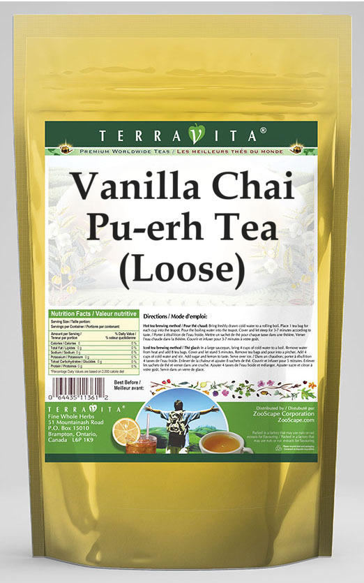 Vanilla Chai Pu-erh Tea (Loose)