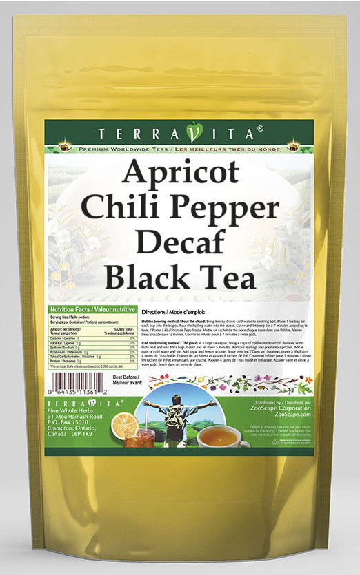 Apricot Chili Pepper Decaf Black Tea