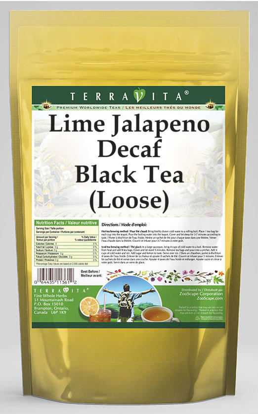 Lime Jalapeno Decaf Black Tea (Loose)