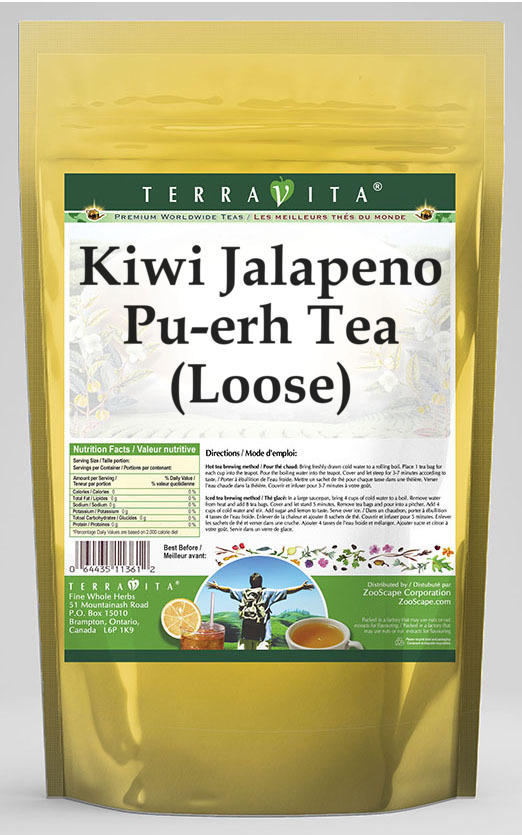 Kiwi Jalapeno Pu-erh Tea (Loose)
