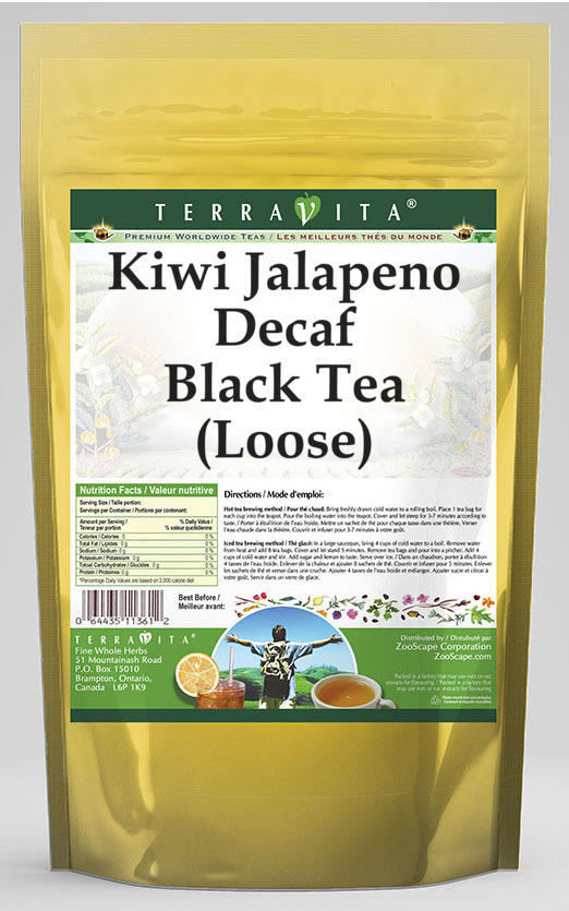 Kiwi Jalapeno Decaf Black Tea (Loose)