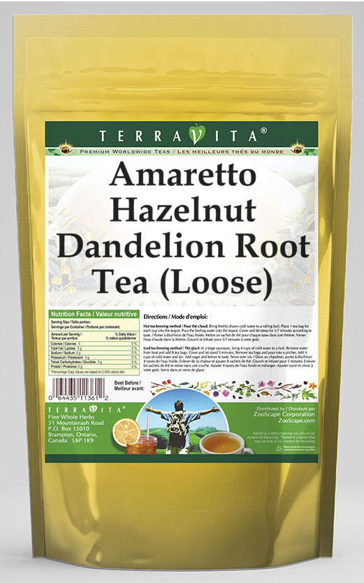 Amaretto Hazelnut Dandelion Root Tea (Loose)