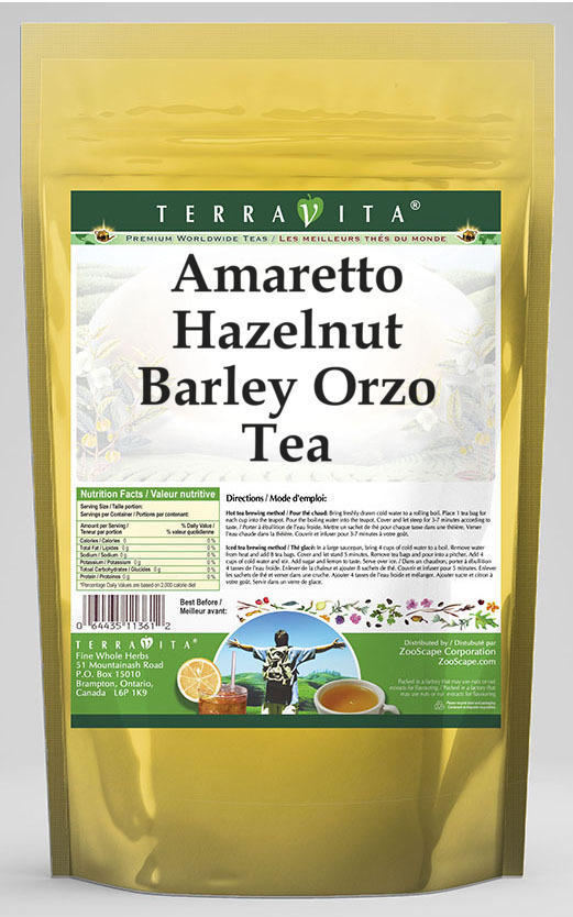 Amaretto Hazelnut Barley Orzo Tea