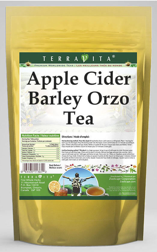 Apple Cider Barley Orzo Tea
