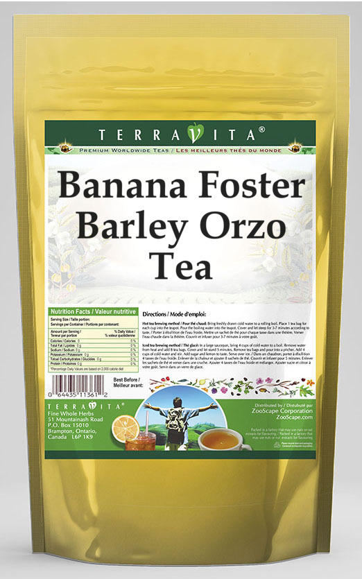 Banana Foster Barley Orzo Tea