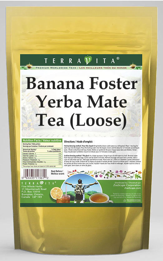 Banana Foster Yerba Mate Tea (Loose)