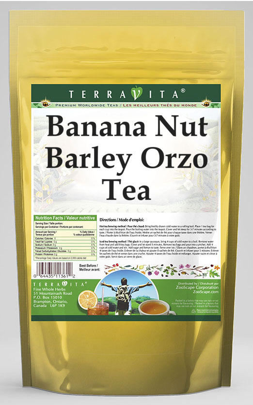 Banana Nut Barley Orzo Tea